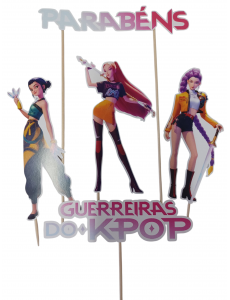 Topo Bolo Guerreiras K-Pop